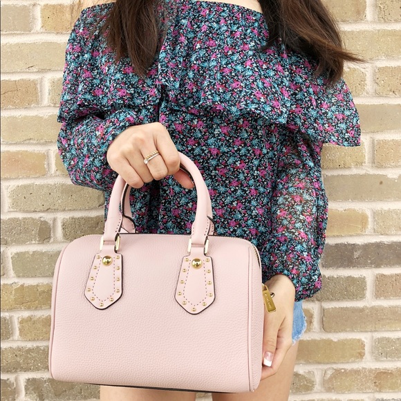 🌸NWT Michael Kors ARIA Small Satchel Pink - Picture 4 of 8